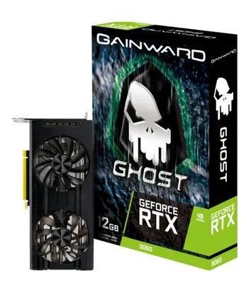 Placa de Vídeo Gainward NVIDIA GeForce RTX 3060 Ghost, LHR, 12GB, GDDR6, DLSS, Ray Tracing, NE630600