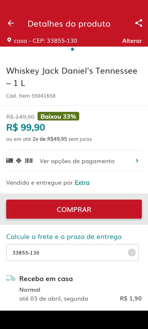 Imagem na descrição da promoção