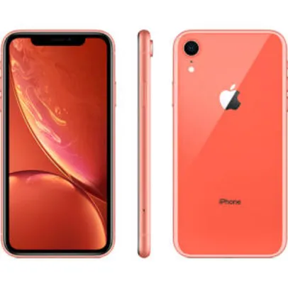 [AME R$2367,29] iPhone XR (256GB, Coral)