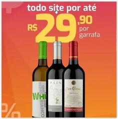 Todo o site da Vinho Fácil por até R$ 29,90 por garrafa de vinho