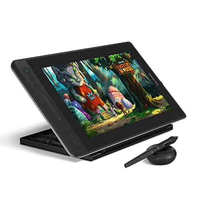 Mesas Digitalizadoras Monitor de Desenho Gráfico Huion, Pro 13 GT-133 com Função de Inclinação, Sem Bateria, 13,3 Polegadas