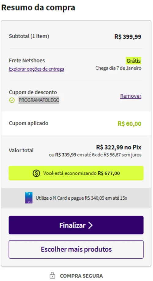 Imagem na descrição da promoção