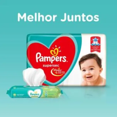 Fraldas Pampers Supersec M 52 Unidades