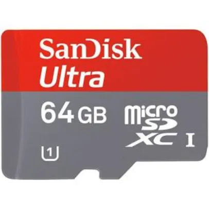 Cartão Micro SD Ultra Classe 10 Com Adaptador Para Android 64GB - Sandisk