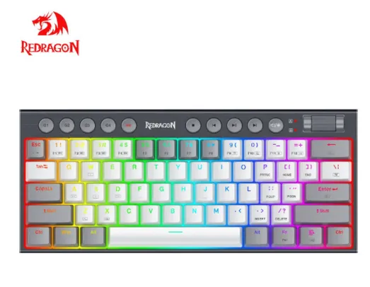 REDRAGON Soraka K647 RGB USB Mini Slim Ultra-Thin Projetado Teclado Mecânico