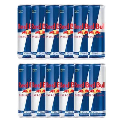 Energético Red Bull 250ml | Kit com doze unidades E Outros sabores na Descrição