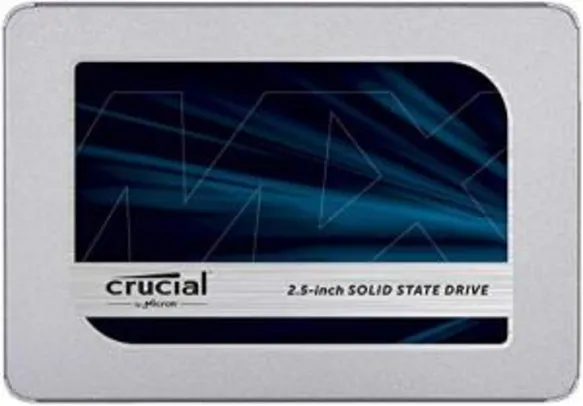 SSD CRUCIAL MX 500-500GB SATA 2, 5" - 7MM - R$314