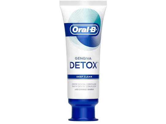 Creme Dental com Flúor Oral-B - Gengiva Detox 102g | R$ 7,90