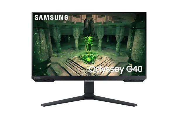 Monitor Gamer Samsung Odyssey G40 25&quot; FHD, Tela Plana, 240Hz, 1ms, HDMI, FreeSync Premium, G-Sync