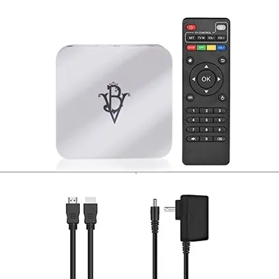 HuiTou Smart TV BOX Android 4K 5G RAM 2GB + 16GB - BV mini(US Plug, Set A 2GB 16GB)