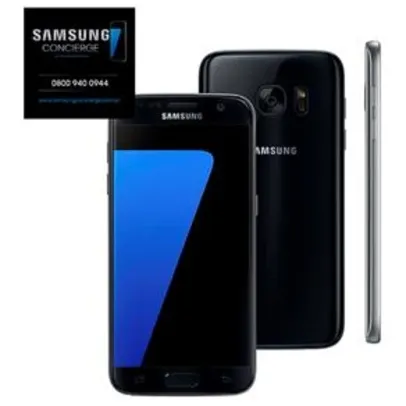[Ponto Frio] Smartphone Samsung Galaxy S7 Preto com 32GB, Tela 5.1", Android 6.0, 4G, Câmera 12MP e Processador Octa-Core por R$ 2879