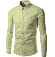 Camisa Social Manga Longa Slim Fit