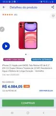 iPhone 11 Apple com 64GB [App] - R$4.084