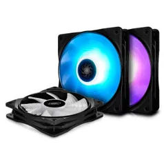 [AME R$ 178] Kit Cooler Deepcool RF 120 RGB com 3 unidades - R$213