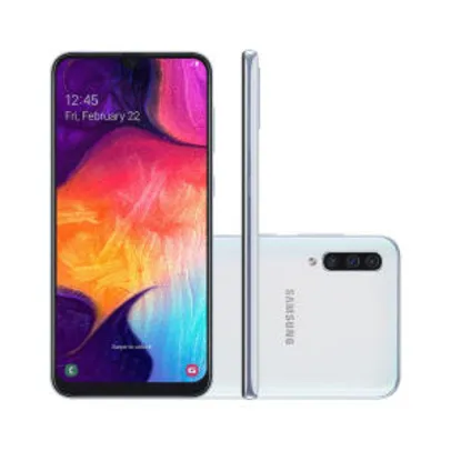 (GANHE UM GALAXY FIT) Smartphone Samsung Galaxy A50 64GB Branco