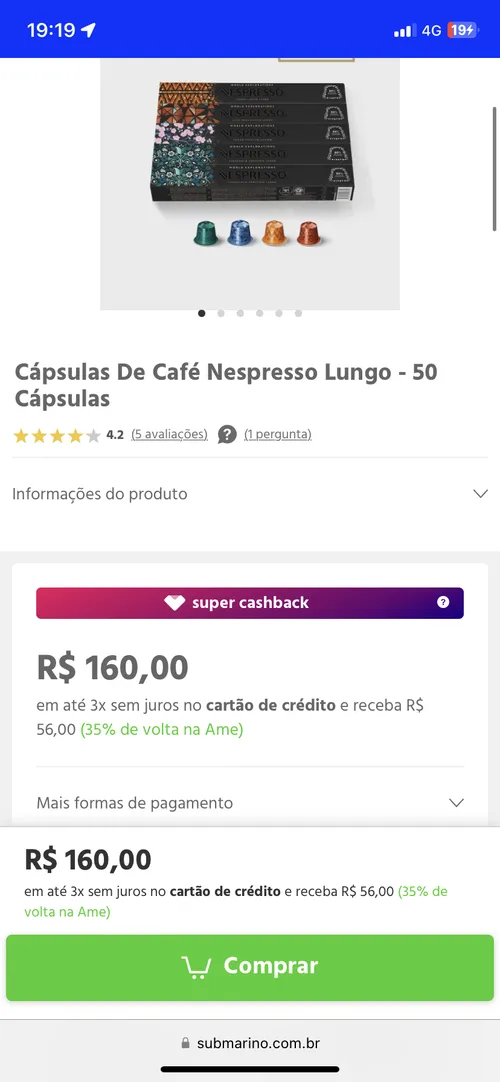 Imagem na descrição da promoção