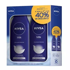 Kit Nivea 2 Hidratante Milk Pele Seca e Extraseca 400ml 