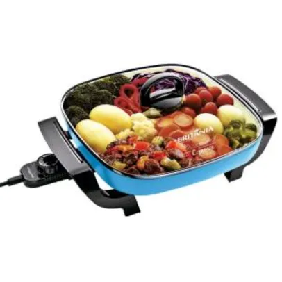 Panela Elétrica Britânia Super Chef Ceramic Multifunções – Azul - R$85