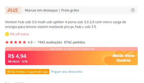 Imagem na descrição da promoção