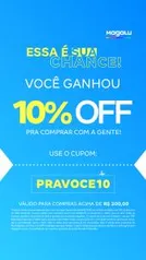 [Usuários Selecionados] 10% OFF para compras acima de $200 na Magalu