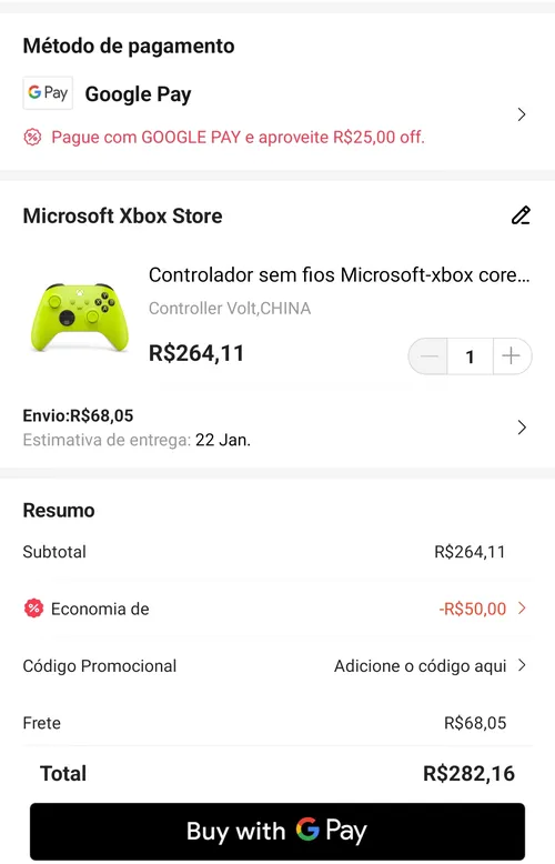 Imagem na descrição da promoção