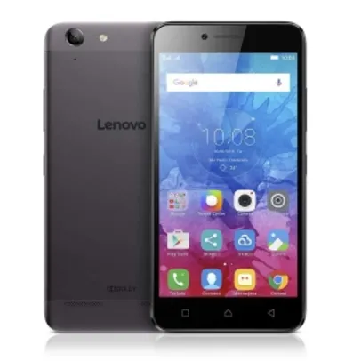 [Casas Bahia] Smartphone Lenovo Vibe K5 Grafite com 16GB, Tela 5", Câmera 13MP, 4G, Dual Chip, Android 5.1 e Processador Qualcomm Octa-Core por R$ 701