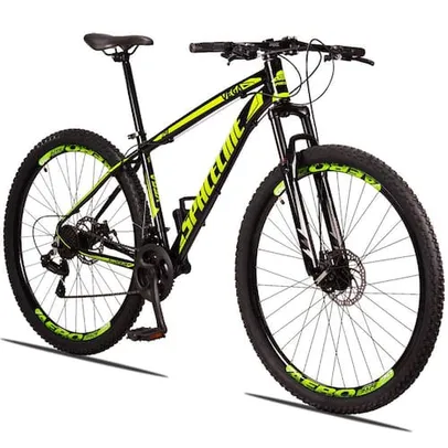 Bicicleta 29 c/21v Cambio Traseiro Shimano SPACELINE VEGA Freio a Disco e Suspensão - Tamanho 19