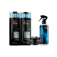 Kit truss ultra hydration plus + tratamento home care 4 produtos