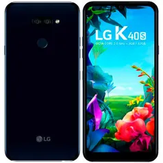 Smartphone LG K40s, Preto, LMX430BMW, Tela de 6,1", 32GB, R$ 630