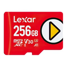 Cartão microsd lexar play 256 gb