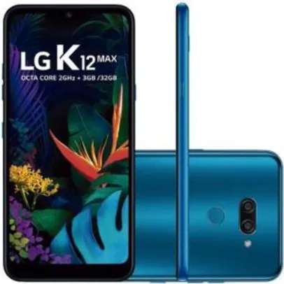 APP - Smartphone LG K12 Max, 32GB, 13MP, Tela 6.26´, Azul - LM-X520BMW - R$ 629,90 no boleto