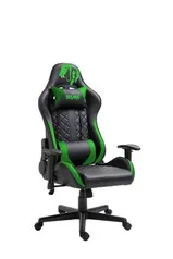 Cadeira Gamer Mamba Negra Snake Gaming Reclinável 9183 - Verde | R$675