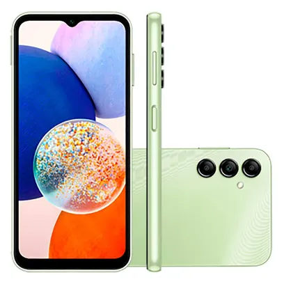 Foto do produto Smartphone Samsung Galaxy A14 5G 64gb 4GB Ram Processador Octacore Tela Infinita De 6.6 Verde Limão