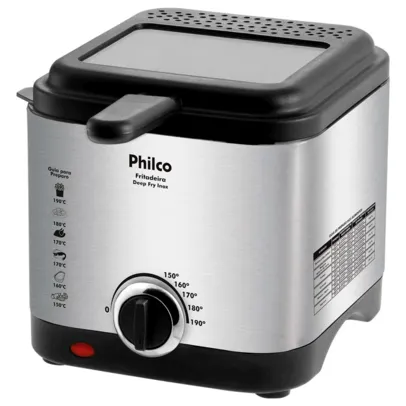 Fritadeira Elétrica Philco Deep Fry 1,8 Litros Inox 110V