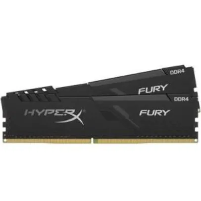 Memória HyperX Fury, 8GB (2x4GB), 2666MHz, DDR4, CL16, Preto - HX426C16FB3K2/8