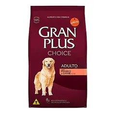 Ração Guabi GranPlus Choice Cães Adultos Frango Carne 15kg - Frete grátis 