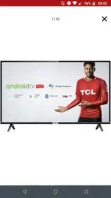 [AME 712] Smart TV LED 32" Android TCL 32S6500 - R$749