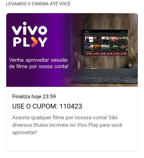 Imagem na descrição da promoção