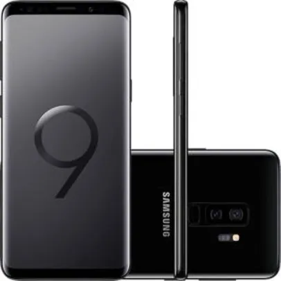 (CARTÃO SUBMARINO) Smartphone Samsung Galaxy S9+ Dual Chip Android 8.0 Tela 6.2" Octa-Core 2.8GHz 128GB 4G Câmera 12MP Dual Cam - Preto