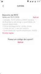 R$10,00 OFF - iFood ( Usuários Selecionados )