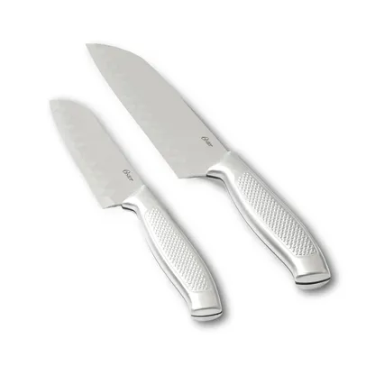 Conjunto de Facas 2 Peças Aço Inox Santoku Edgefield Oster