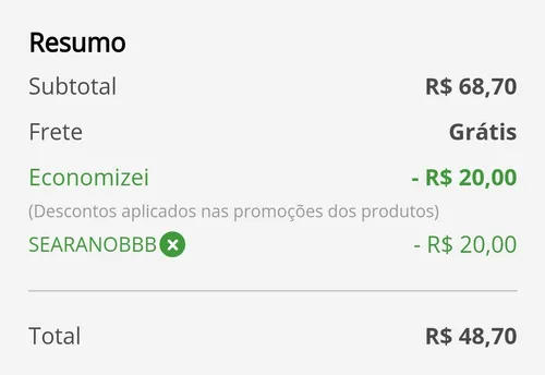 Imagem na descrição da promoção