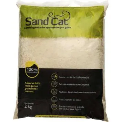 Areia Higiênica para Gatos Bio Sand Cat 2Kg