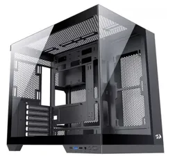 Gabinete Gamer Redragon Wideload Pro, Mid Tower, Vidro Temperado, ATX, Black, Sem Fonte, Sem Fan, CA-604B-PRO