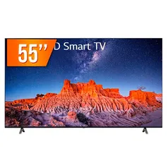 Smart TV LED 55 Ultra HD 4K LG 55UQ801C0SB.BWZ ThinQ AI 3 HDMI 2 USB Wi-Fi Bluetooth