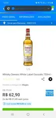 [Clube da Lu] Whisky Dewars White [10$ de volta]