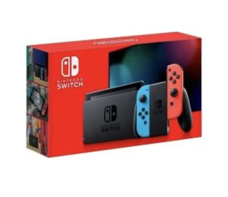 New Nintendo Switch Neon Azul e Vermelho | R$ 2126