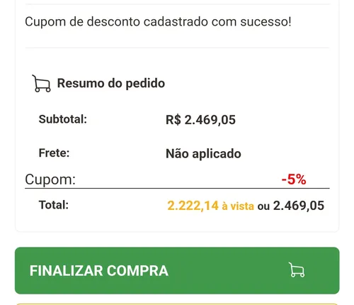 Imagem na descrição da promoção