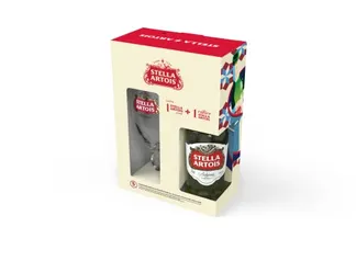 (PRIME) Kit Cerveja Stella Artois 1 Long Neck 330 ml + Cálice Stella Artois Oficial