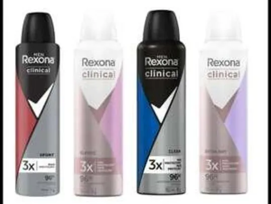 Saindo por R$ 11: Desodorante Rexona Clinical Aerosol 150ml | R$11 | Pelando